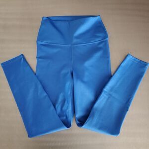Carbon38 Shine Powder 7/8 Legging Cobalt Blue High rise Size Small
